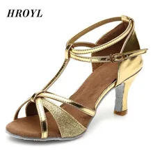 Новая брендовая танцевальная обувь для танго, латинских танцев для женщин, девушек, бальных танцев, 7 см., мягкий каблук, блестящая сексуальная танцевальная обувь на высоком каблуке, джаз