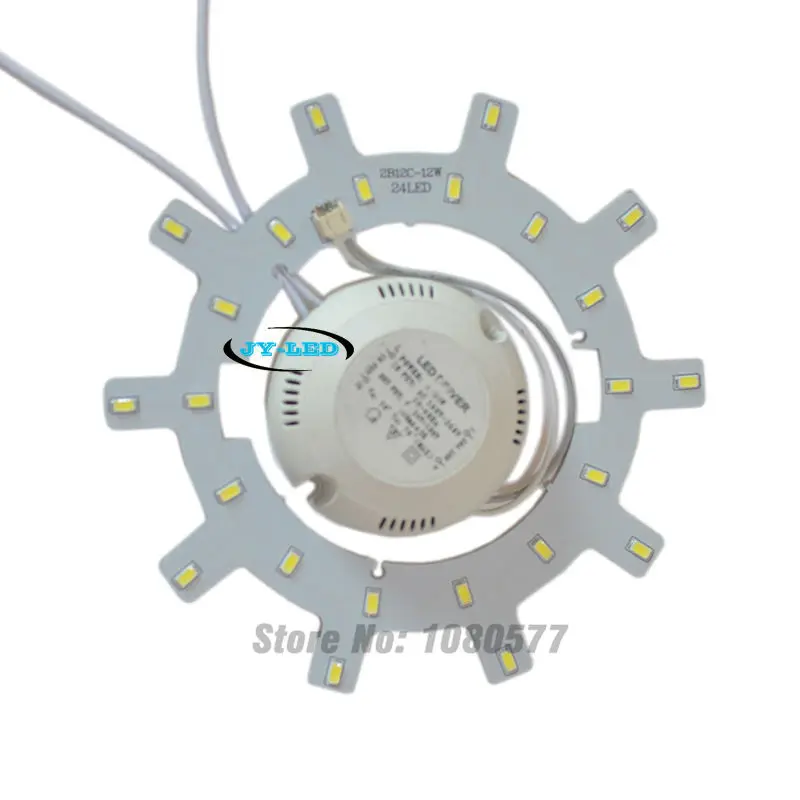 Светодиодная потолочная панель 12 Вт круглый светильник AC85 265V SMD 5730 для дисковых