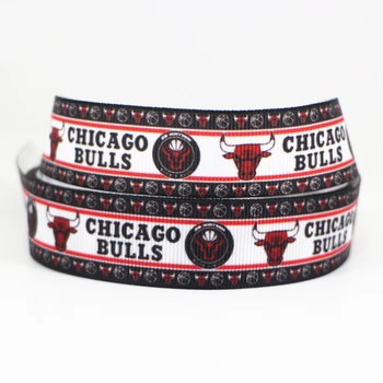 

50yards 7/8" 1" 1.5" 2" 3" 22mm 25mm 38mm 50mm 75mm sports team printed grosgrain ribbon for party gift decoration headband