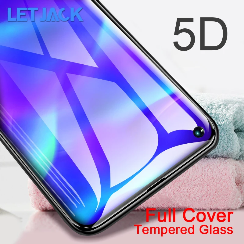 

5D Full Curved Tempered Glass for Huawei P8 Lite 2017 Nova 4 3 3i P20 Lite Pro Y7 Prime Y6 Y9 2018 P Smart 2019 Screen Protector