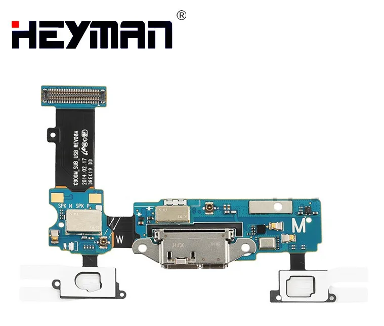 

Heyman Flex Cable for Samsung Galaxy S5 SM-G900M G900M (microphone ,USB charge connector Port,Return button)