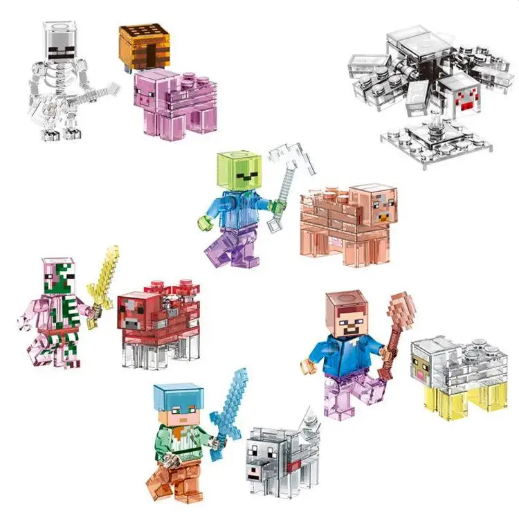 LELE/6 шт./компл. 79250 игрушка с оружием вешалка Creeper фигурку модели Классическая коллекция игрушек горячие игрушки для детей