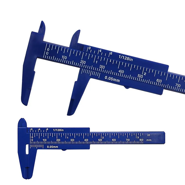 Mini Plastic Vernier Caliper Gauge Micrometer 80MM Mini Ruler Accurate Measurement Tools Standard Vernier Caliper