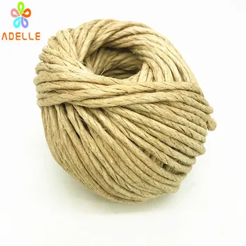 

3mm*40m polishing waxed hemp rope photo wall string hang tag zakka rope DIY accessory free shipping NEW