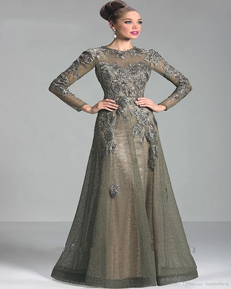 long sleeve mother of the bride outfits
