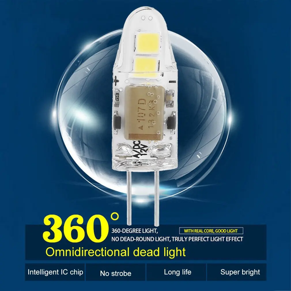 Icoco Новинка G4 мини ни один dimmable удара лампы 2 Вт/5 Вт/7 Вт AC/DC 12 В свет 360 Угол луча