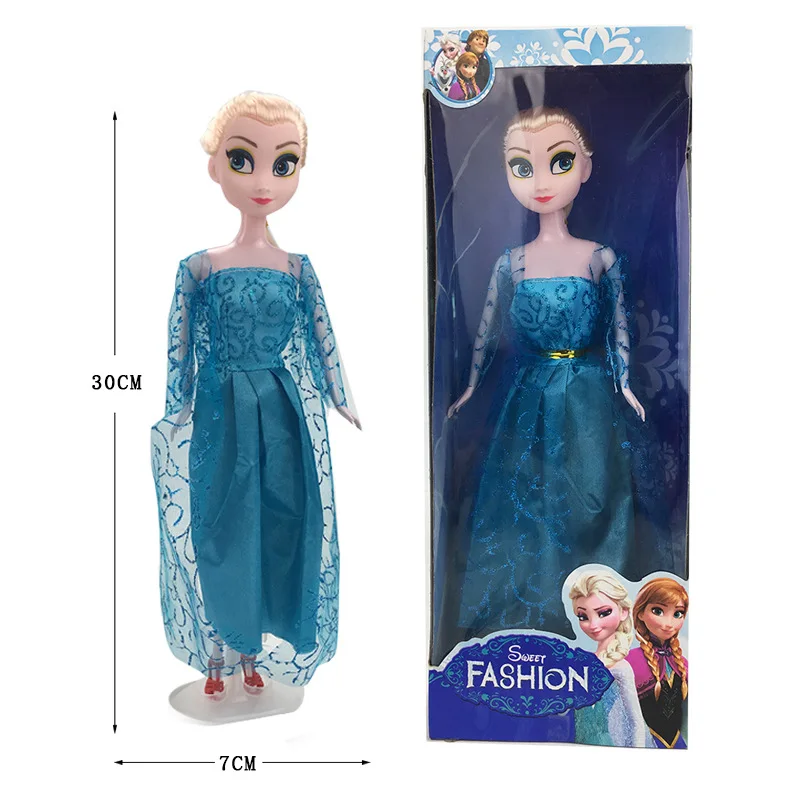 Disney Series Frozen Snow Queen Anna Elsa Princess Cartoon Doll Character Action Model Toy Child Girl Birthday Gift Toy Disney Series Frozen Snow Queen Anna Elsa Princess Cartoon Doll Character Action Model Toy Child Girl Birthday Gift Toy