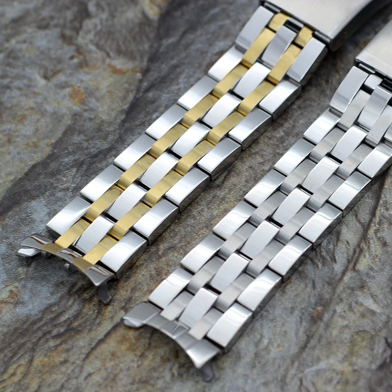 Ремешок из нержавеющей стали для часов Tissot металлический браслет мужских 19 мм 20