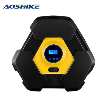 

AOSHIKE Car Air Pump 12V 120W 10A 35L 19 22 Cylinders Digital Display Tire Car Air Pump With Cigarette Plug Air Compressor LED