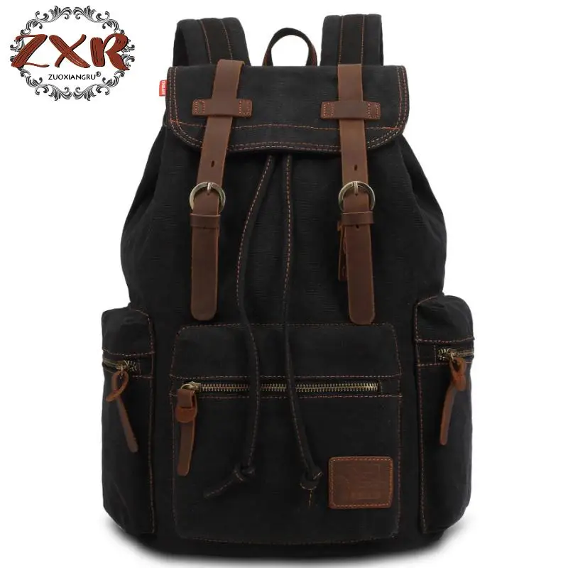 

Zuoxiangru Brand New Shoulder Male Canvas Travel Backpack Male Retro Horse Horse Shoulder Bag Male