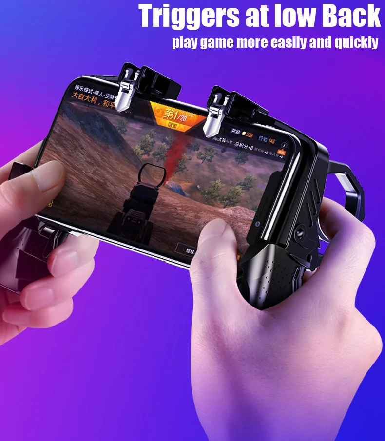 Игровой контроллер Pubg, мобильный геймпад, Android джойстик, игровой контроллер, настоящий пулемет, триггер для IPhone Xiaom