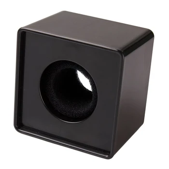 

10 X 1pc Black ABS Mic Microphone Interview Square Logo Flag Station