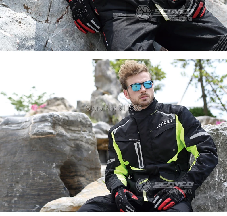 Новинка Scoyco JK42 мотоциклетные костюмы сопротивление падению Защитная водонепроницаемая куртка мужская теплая холодная зима
