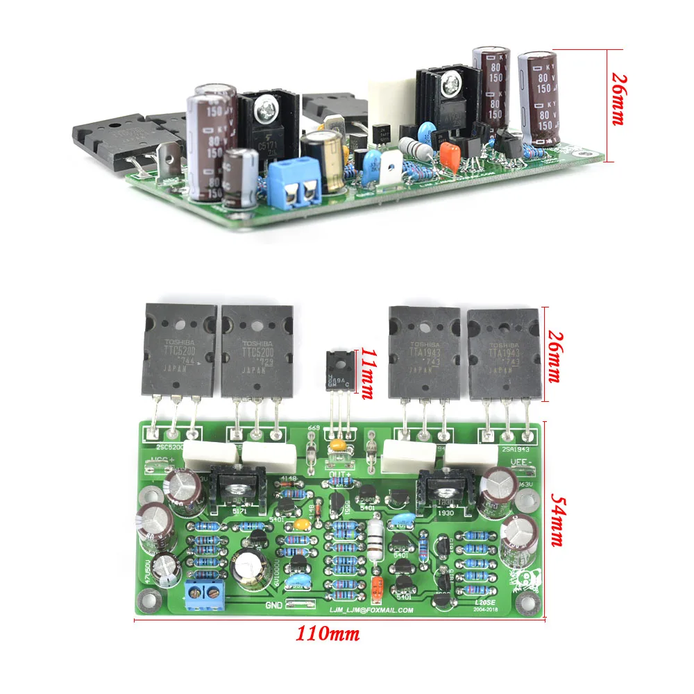 Плата звукового усилителя AIYIMA L20 SE 2 шт. TOSHIBA A1943 C5200 двухканальный стерео усилитель