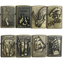 landscape Carving Kerosene Oil Fire Lighter Unique Gasoline Retro Metal Cigarette Lighter Handicrafts Decoration Best gift landscape Carving Kerosene Oil Fire Lighter Unique Gasoline Retro Metal Cigarette Lighter Handicrafts Decoration Best gift