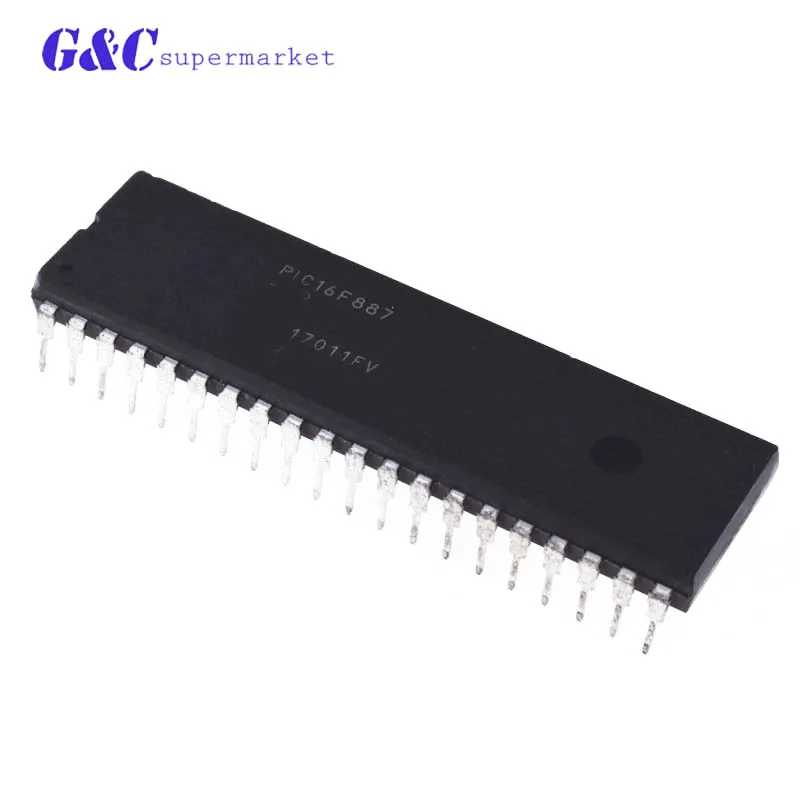 

PIC16F887-I/P PIC16F887 DIP-40 MCU 8Bits 14KB Flash New Original