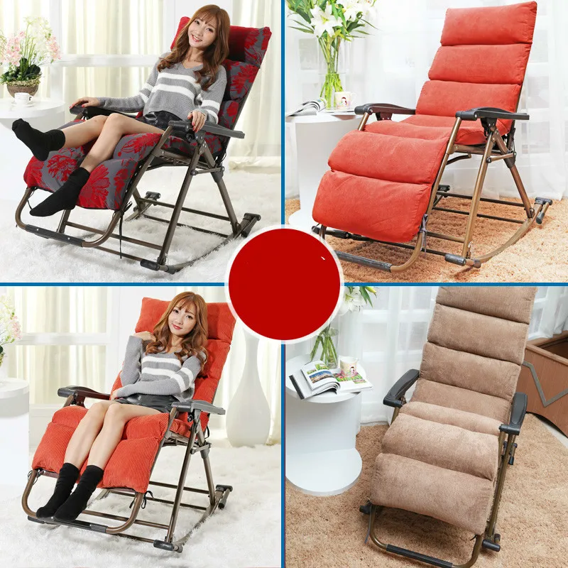 Outdoor new style excellent quality luxury leisure folding rocking chair balcony chair iron alloy free shipping