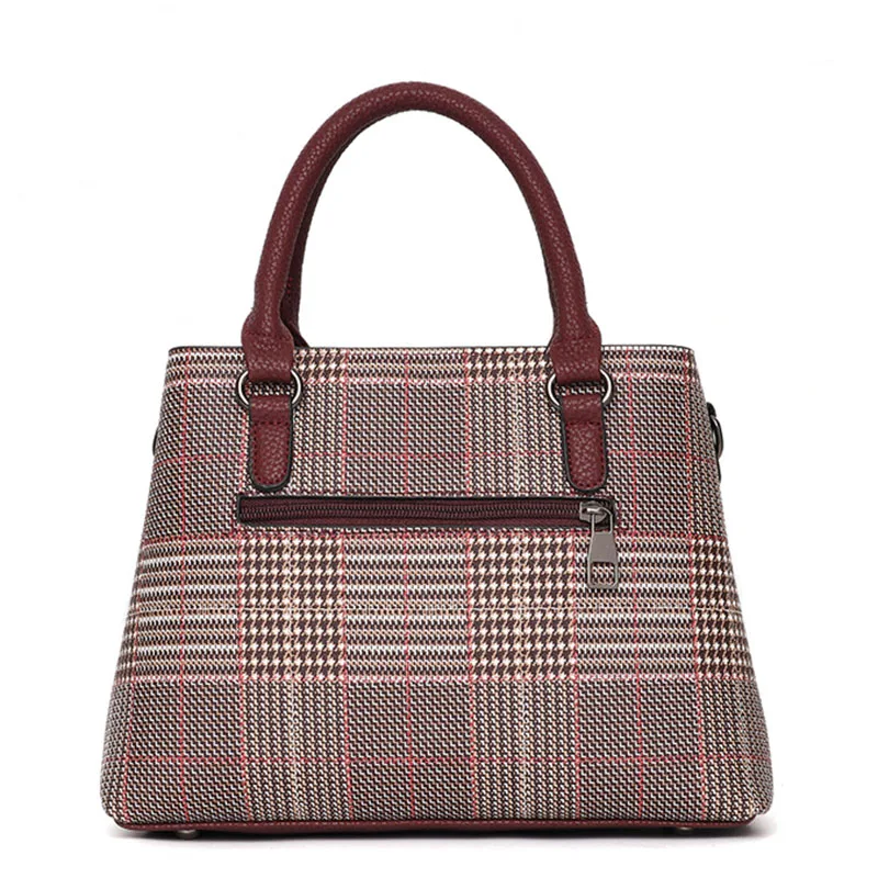 Women Leather Lattice Handbag Female Hairball Crossbody Shoulder Bags Lady Fashion Messenger Tote Top-Handle Purse Sac SS7256 (3)