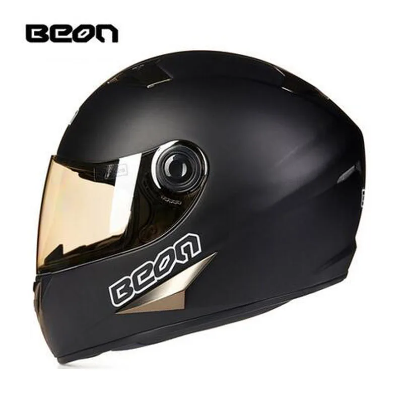 ECE matte black BEON full face motocross Helmet for women, motorcycle
