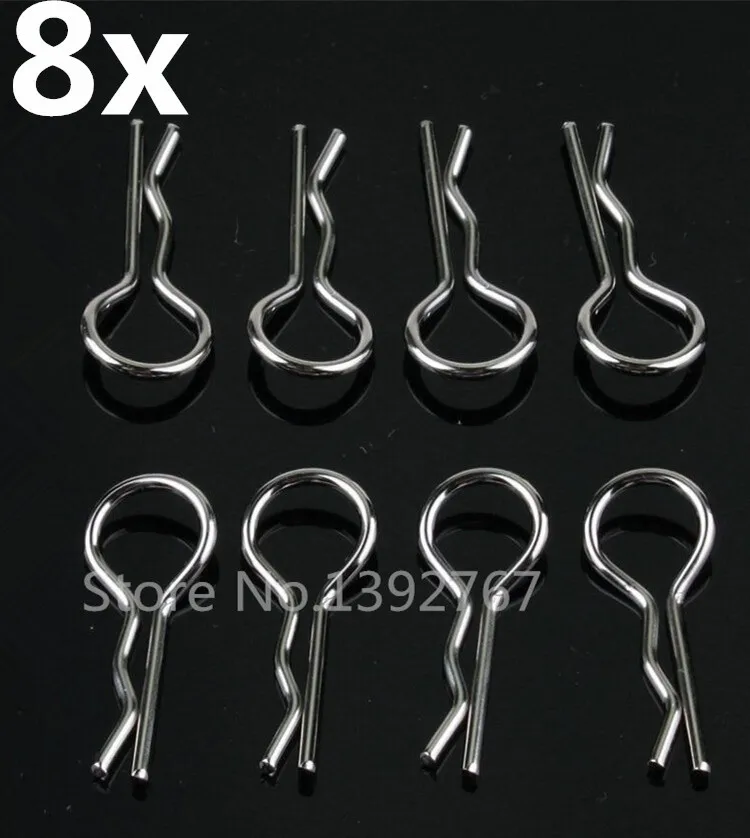 

8pcs/set Set 02053 Body Clip Bolt Body Clips HSP Spare Parts for 1/10 1/16 1/18 RC Model Car Redcat Himoto HPI model