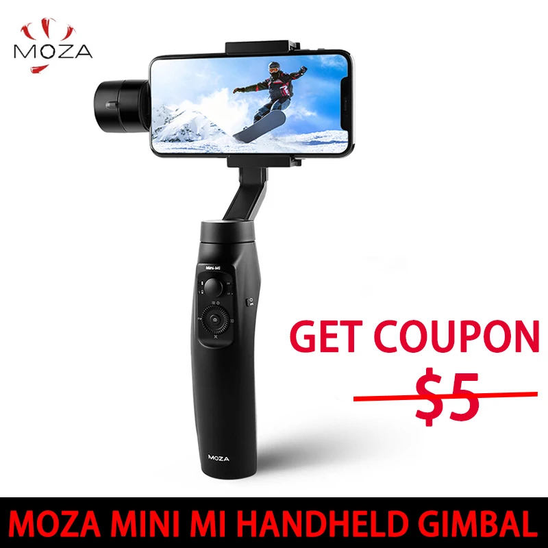 

IN STOCK! MOZA MINI MI 3-Axis Handheld Gimbal Stabilizer for Smart phone iPhone X 8 Plus 8 7 Samsung S9 S8 S7