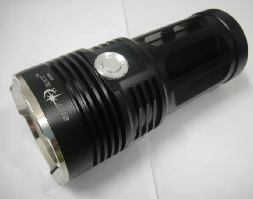 

Free shipping SKYRAY 6000 Lumen Lantern 3x XM-L T6 LED Tactical Flashlight Torch 4*18650 Light 30W Lamp Black