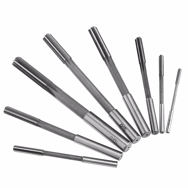Professional 3/4/5/6/7/8/9/10mm HSS Straight Shank Chucking Reamer Milling Cutter Tool