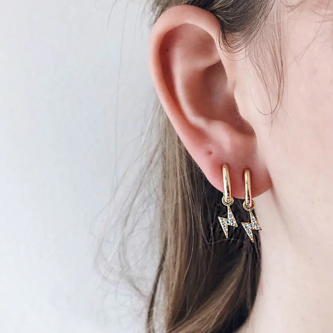 4pcs/Set 2019 Fashion Small Stars Pentagran Pendant Gold Hoop Earrings Set For Women Loop Statement Girl jewelry | Украшения и