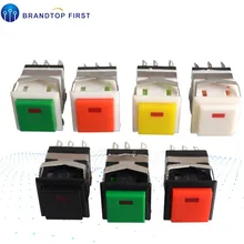 KD2-22 мгновенное включение-(ВКЛ) квадратная светодиодная подсветка маленький квадратный кнопочный переключатель(China)