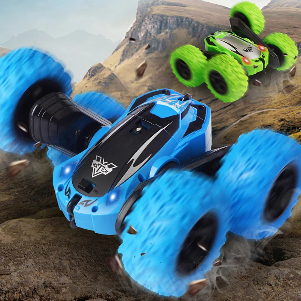 

Kids 360 Rotate Stunt Car Model RC 4WD High Speed Remote Control Off-road Baby Learning&Education Toys for children A516