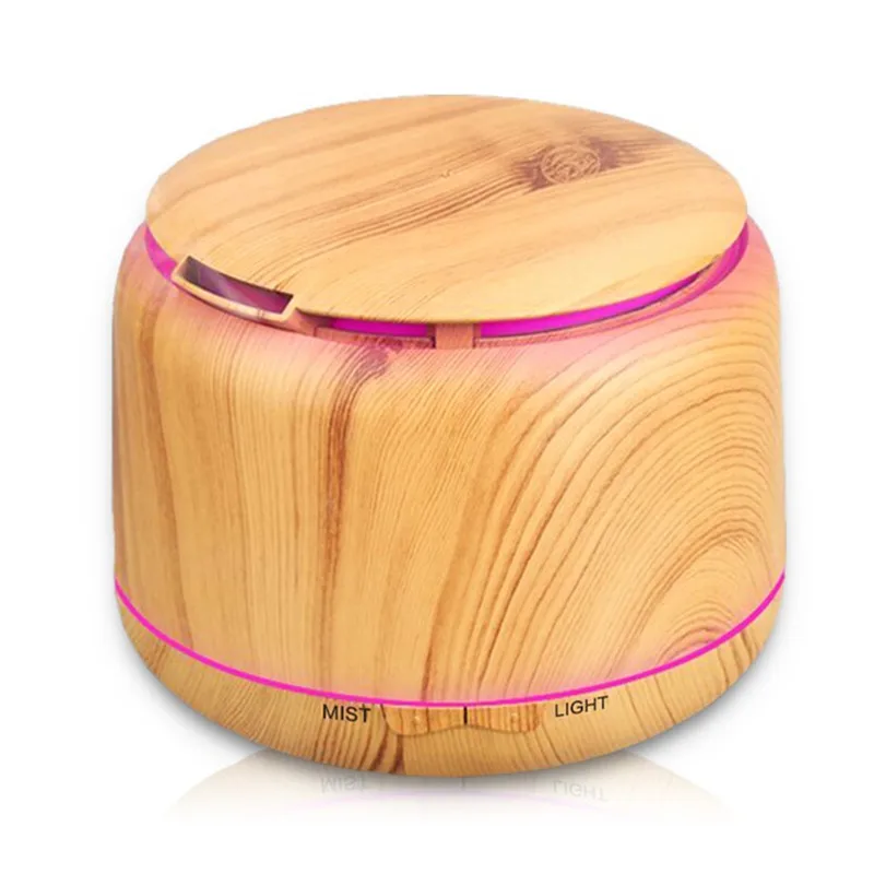 

250ml Oil Diffuse Wood Grain Cool Mist Humidifier Ultrasonic Aroma Essential for Home Office Bedroom Living Room Study Yoga Spa