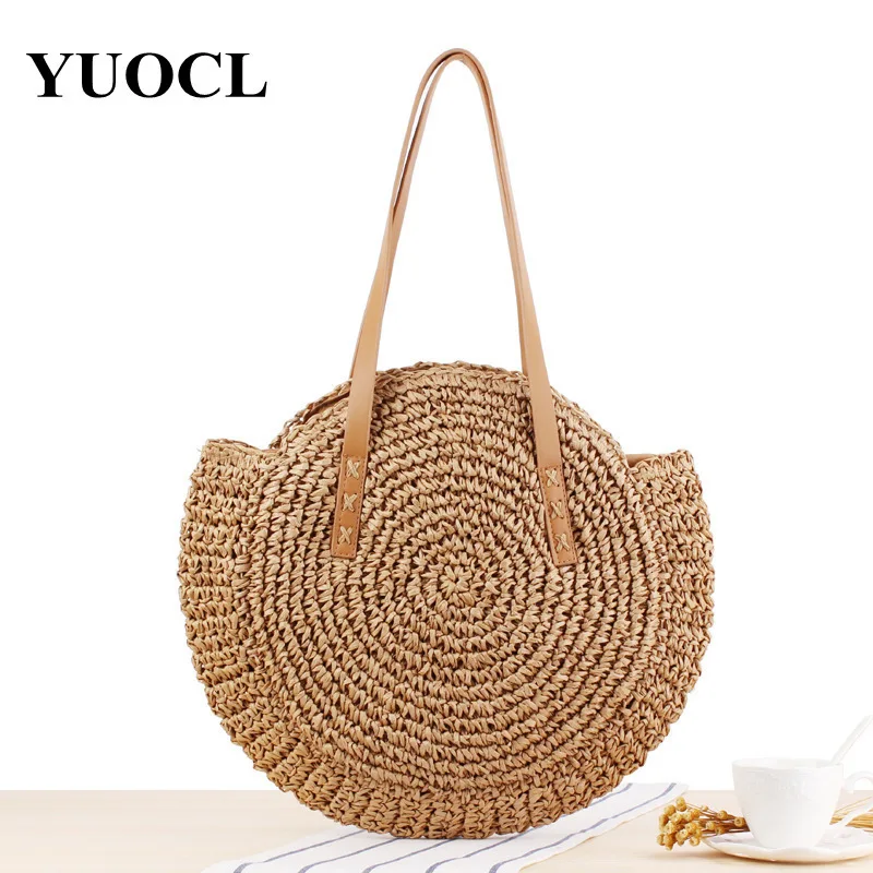 

Summer Crossbody Bags For Women 2018 Luxury Handbags Women Bags Designer Famous Brand Ladies Rattan Beach Bag Wicker Straw Bag