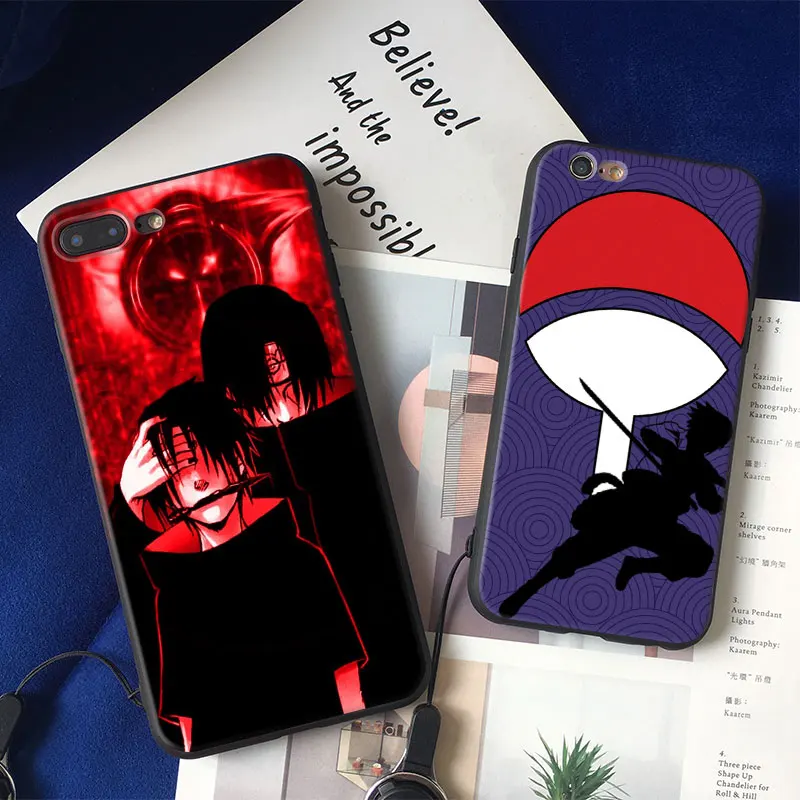 

Naruto Sasuke Uchiha Coque soft silicone TPU Phone Case cover Shell For Apple iPhone 5 5s Se 6 6s 7 8 Plus X XR XS MAX
