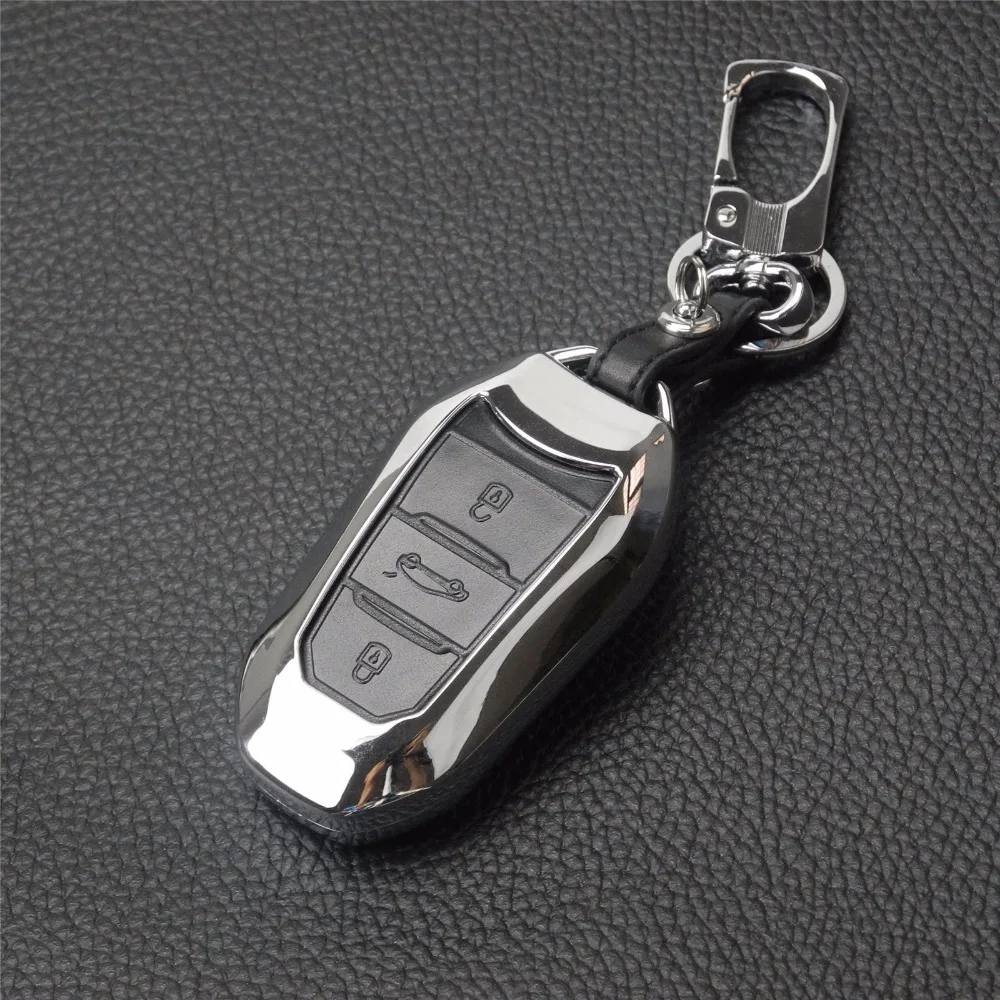 3 кнопки дистанционного Автомобильный Стайлинг обложка чехол для peugeot 2008 3008 4008 308S 408 508 2013- Citroen C4 C5 Triumph sega