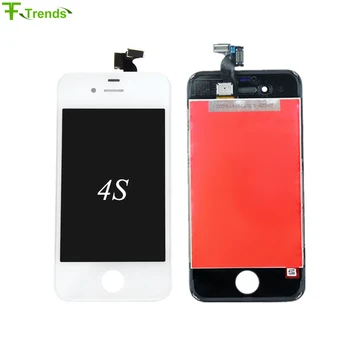 

FFtrends 50PCS 100% Test High Quality Pantalla Screen for iPhone 4 4S LCD display Retina touch digitizer Assembly Free By DHL