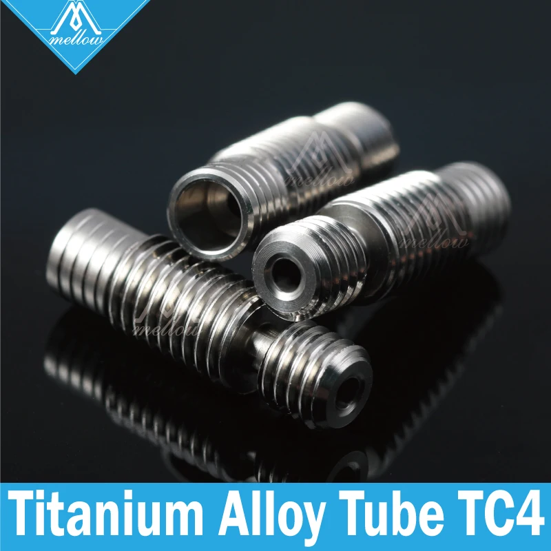 شحن مجاني يانع جميع المعادن E3D V6 titanium سبائك الحرارة كسر TC4 3D طابعة فوهة الحلق ل 1.75mm /3.00 HOTEND سخان كتلة