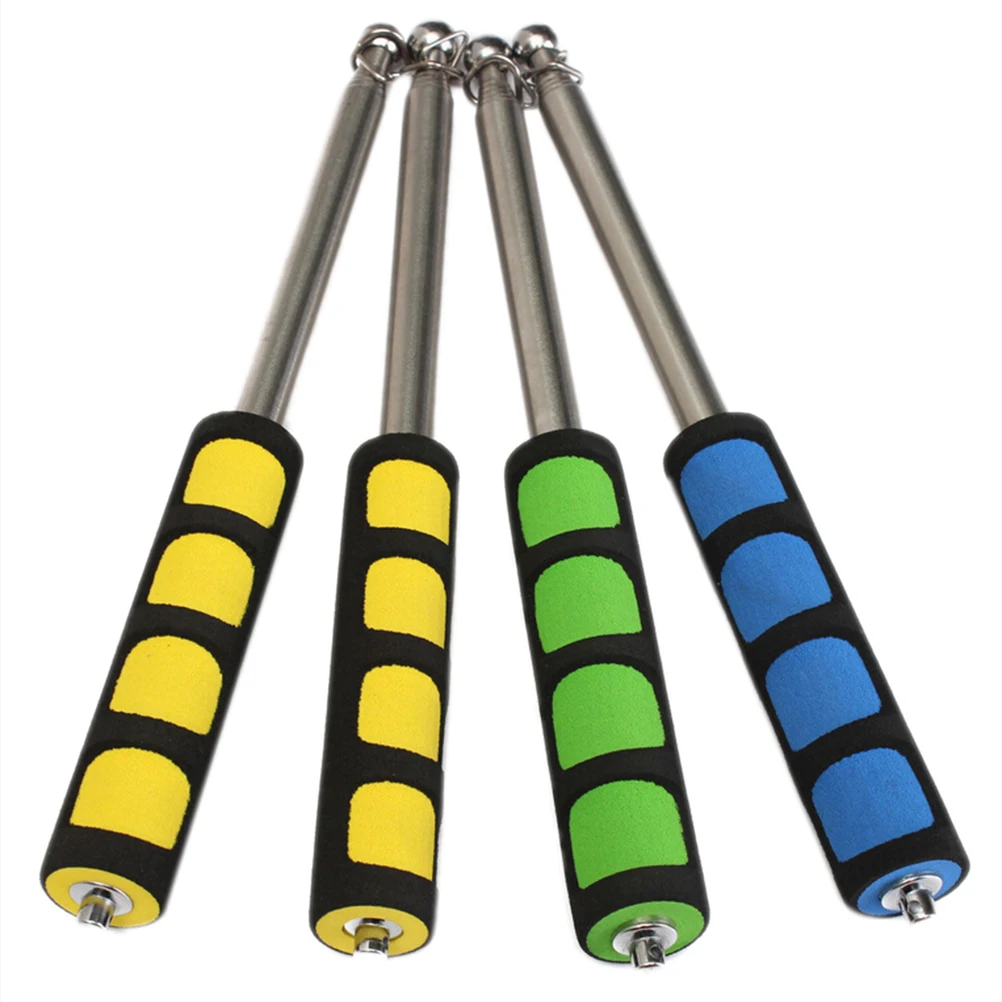 1PC 1/1.2M Stainless Steel Telescopic Flag Pole Outdoor Flagpole for Teaching Pointer Tour Guide Banner Flagstaff Decoration
