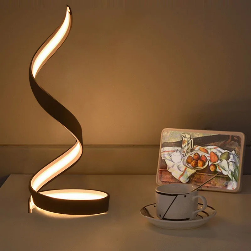 Bedside Lamp Lamps Table Bedroom Night Bed Desk Light For Study Bedside Simple Modern Led Lighting Art Creative
