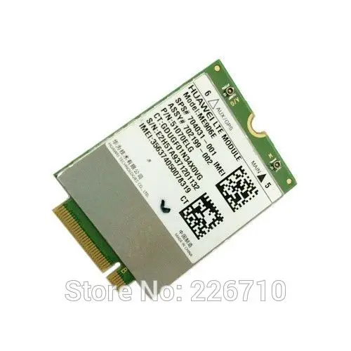 Модуль адаптера ME906E M.2 NGFF LTE/HSPA + FDD 4G WWAN карта 704031 001 / 740011 005 разблокирован для HP lt4112