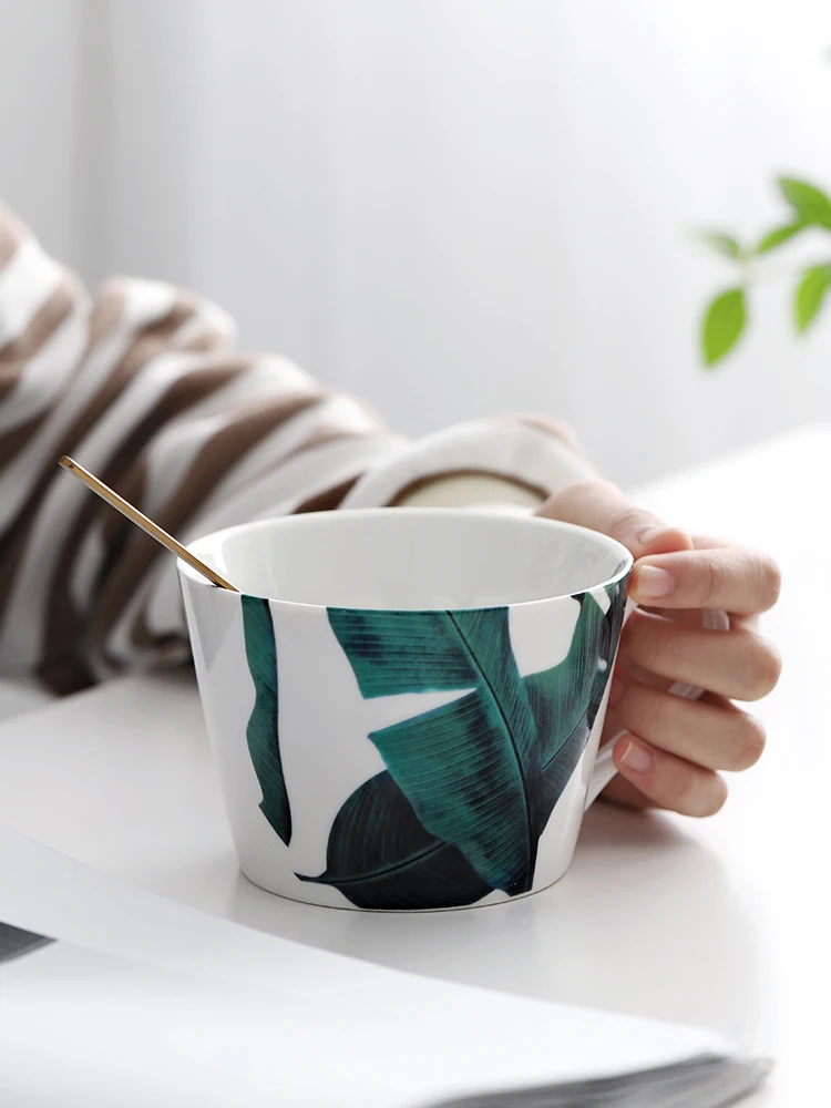 

Couple Drink Water Cup Nordic Ins Creative Ceramic Mug Women's Breakfast Simple Coffee Cup Office