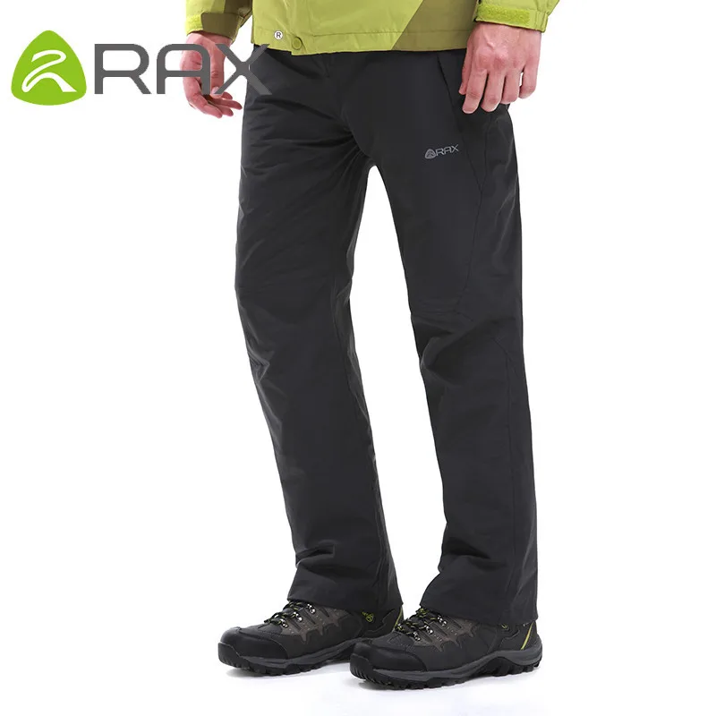 Rax invierno impermeable engrosado Pantalones warm fleece windproof Pantalones hombres camping trekking senderismo deportes al aire libre Pantalones hombres