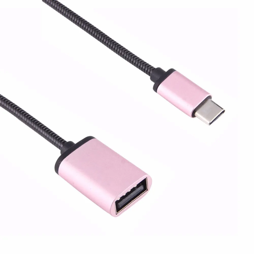 H30 металлический USB C 3,1 type C штекер USB Женский OTG кабель для передачи данных адаптер для синхронизации конвертер type C OTG кабель для передачи данных