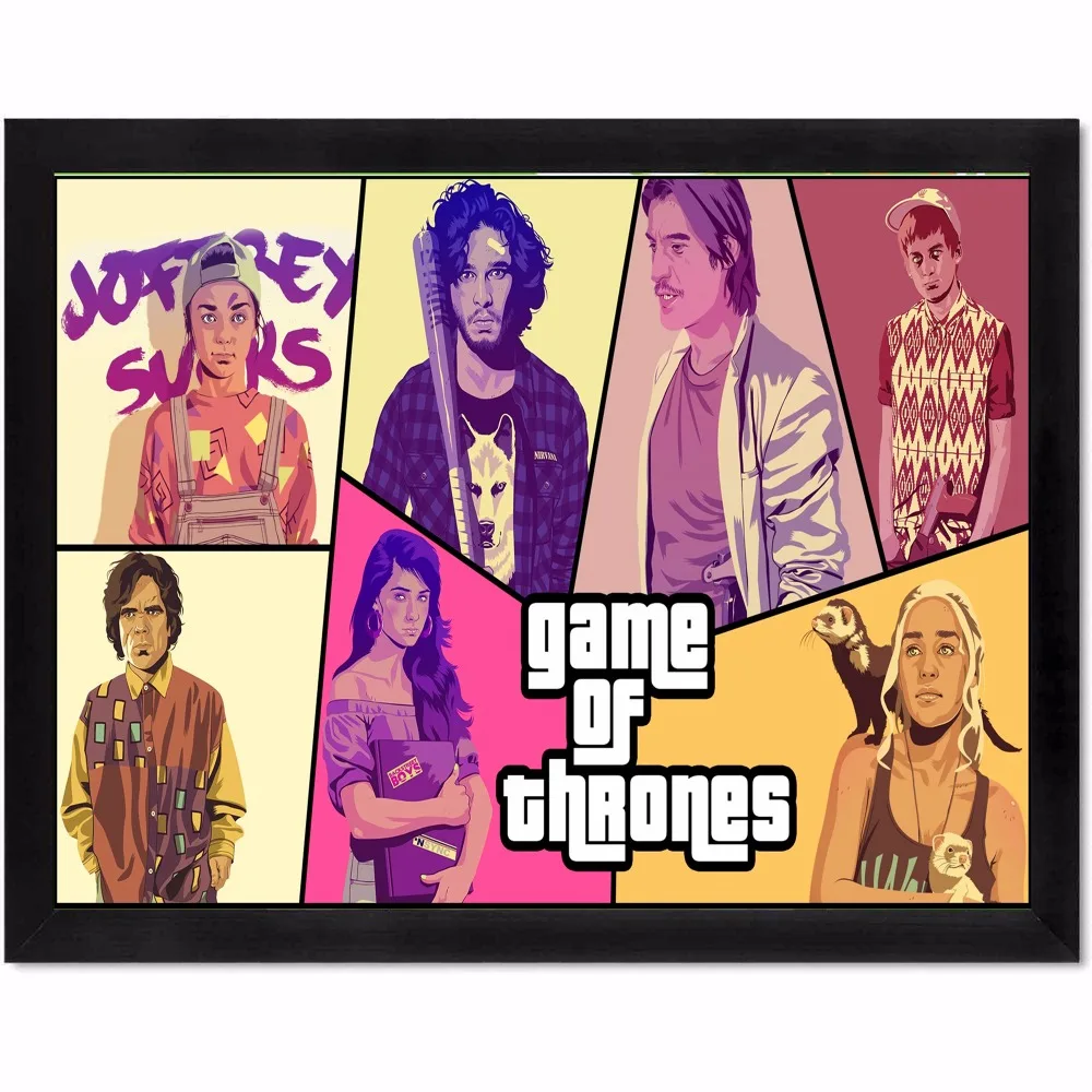 Игра престолов GTA 5 Стиль Современный постер искусство настенные картины