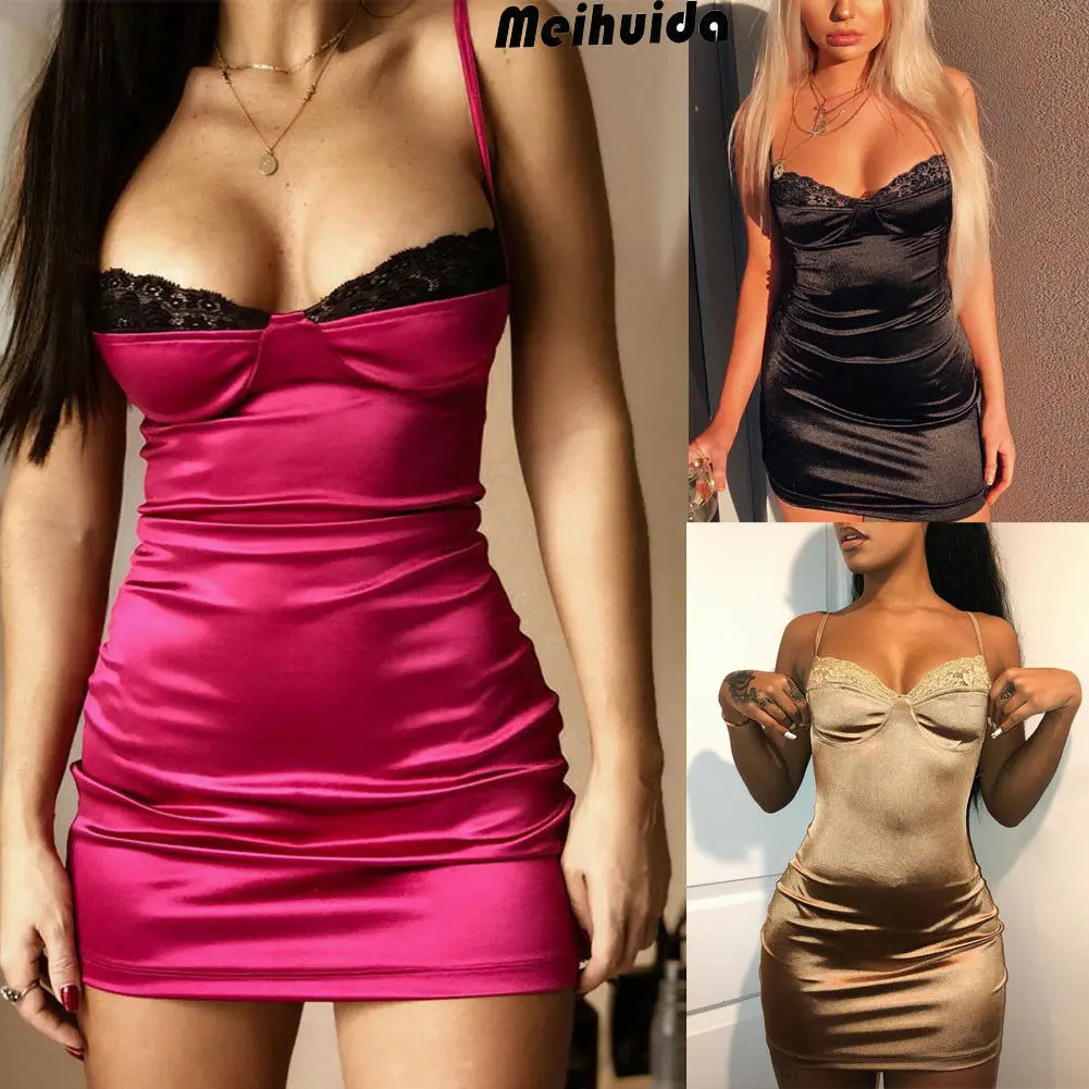 

Plus Size Women Sleepwear Sexy Lingerie Dress Robe Night Dress Lace Stretchy Satin Babydoll Chemise Nightgown