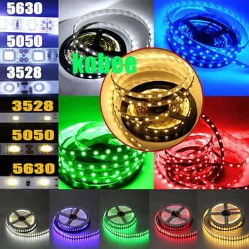

DC 12V 5M 300Leds 5630 5050 3528 SMD Bright Flexible Led Strip Lights Lamp Tape GB / Warm White / White / Cold White / Red / Gre