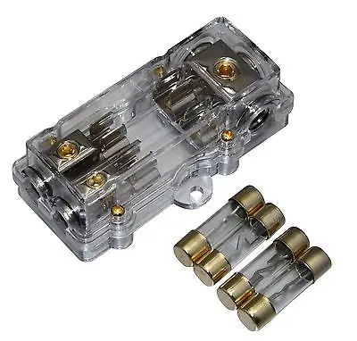 

IBP 4 Free 60A AGU FUSED DISTRIBUTION BLOCK 4 6 8 10 GAUGE PSF-47N