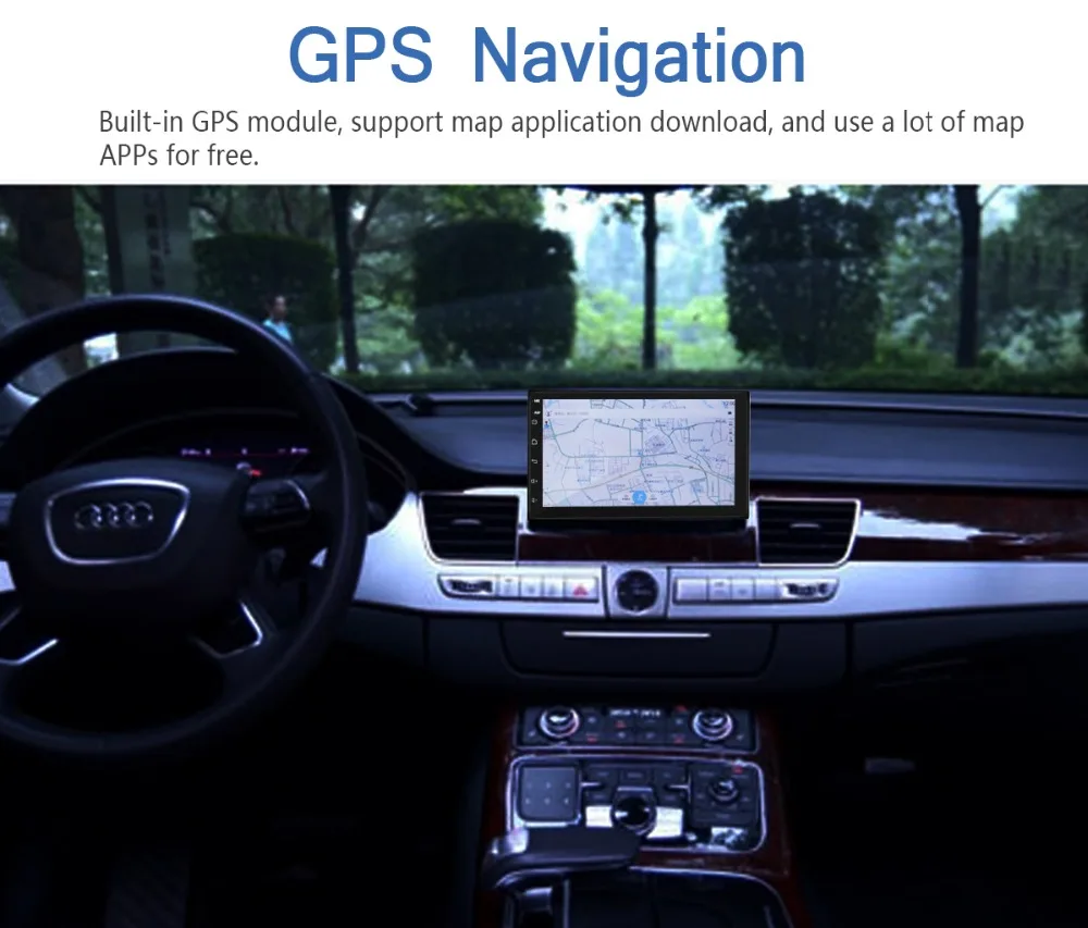 Discount Navigation 2 din car radio gps android double din radio car navi stereo better than dvd/cassette 2din autoradio with rear camera 4