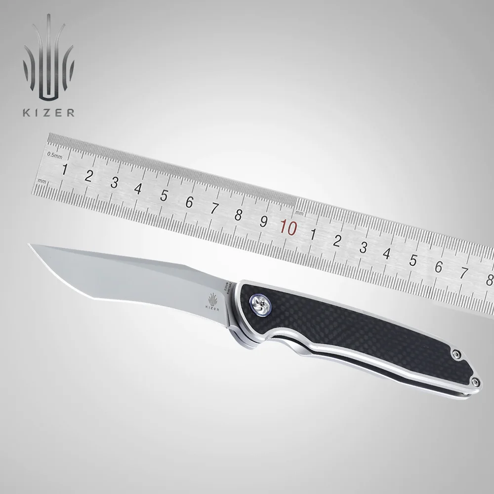 

Kizer tactical knife new titanium knife made by Nick Swan useful edc knife