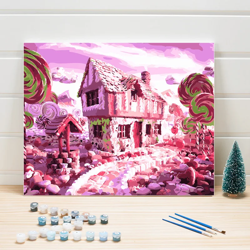 

Paint By Numbers Kits On Canvas Acrylics Coloring Digital Module Artwork Hand Drawing DIY Home Decoration Wall Pictures One Sets