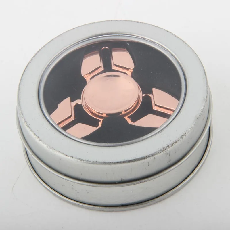 Зеркало металла Tri Непоседа счетчик Анти Стресс руку Spinner Игрушки